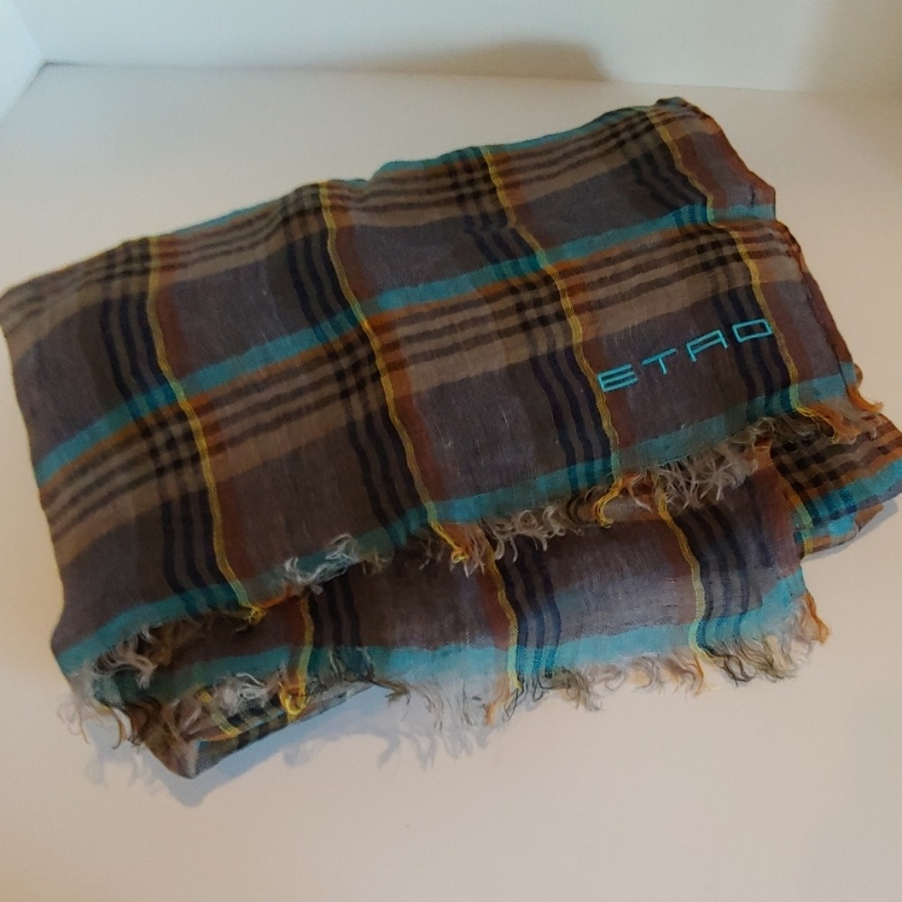ETRO Men's Linen Scarf